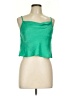 B.O.G Collective 100% Polyester Solid Green Sleeveless Top Size L - photo 1