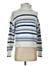 Madewell 100% Cotton Stripes Blue White Turtleneck Sweater Size XXS - photo 1