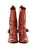 Tod's 100% Leather Orange Brown Boots Size EU 39 1/2 - photo 2