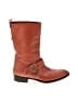 Tod's 100% Leather Orange Brown Boots Size EU 39 1/2 - photo 1