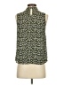 Monteau 100% Polyester Green Sleeveless Blouse Size S - photo 2