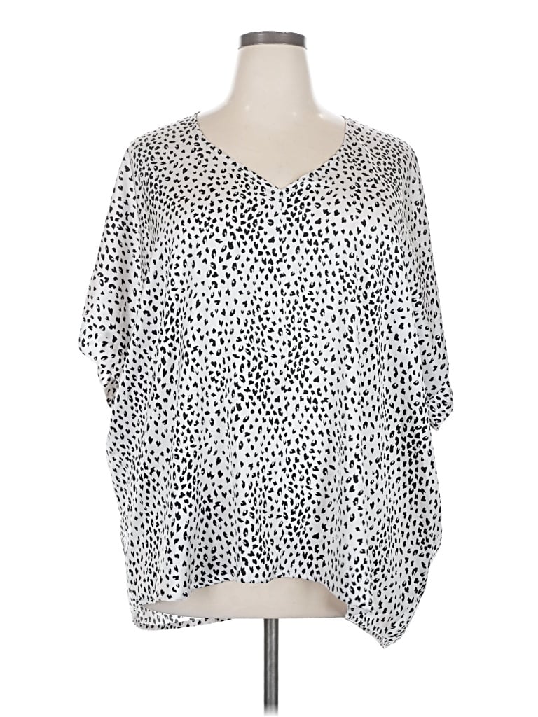 Pre-owned Jodifl Short Sleeve Blouse In Silver