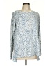 New Directions Animal Print Blue Pullover Sweater Size L - photo 1