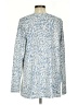 New Directions Animal Print Blue Pullover Sweater Size L - photo 2