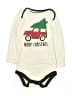 Holiday Time Graphic Ivory Long Sleeve Onesie 12-18 MO / 18 MO - photo 1