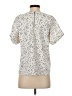 MELLODAY Stars Ivory Short Sleeve Blouse Size S - photo 2