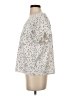 MELLODAY Stars Ivory Short Sleeve Blouse Size S - photo 5