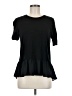 Ann Taylor LOFT Black Short Sleeve Top Size M - photo 1