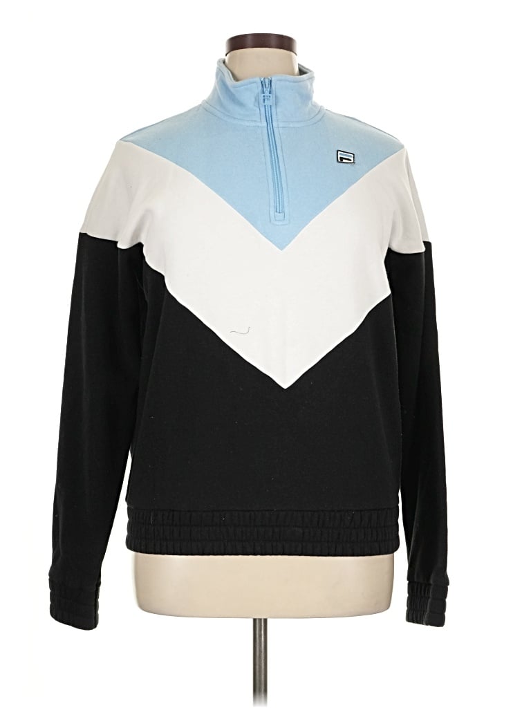 Pre-owned Fila Pullover Sweater In Black