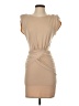 Lush Solid Tan Cocktail Dress Size S - photo 1
