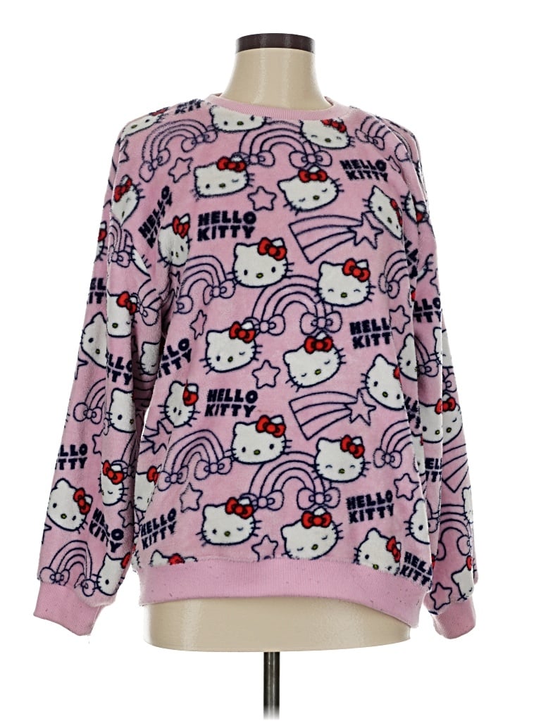 Pre-owned Hello Kitty Pullover Sweater In Pink