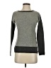 Label + Thread 100% Cashmere Color Block Gray Cashmere Pullover Sweater Size XS - photo 1