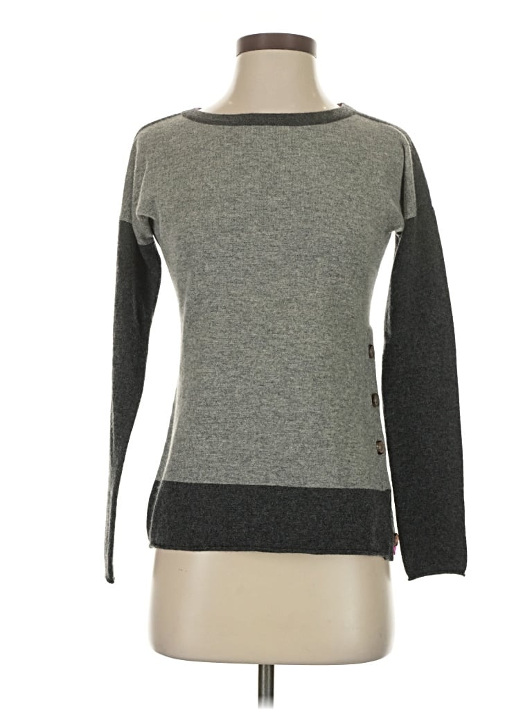 Pre-owned Label+thread Cashmere Pullover Sweater In Gray