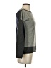 Label + Thread 100% Cashmere Color Block Gray Cashmere Pullover Sweater Size XS - photo 4
