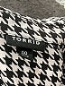 Torrid 100% Polyester Houndstooth Silver Long Sleeve Blouse Size Med Plus (00) - photo 7