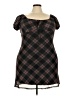 SO Plaid Brown Casual Dress Size XXL - photo 1