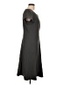 Sandra Darren Solid Gray Casual Dress Size 10 - photo 4