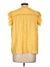 Monsoon 100% Viscose Yellow Short Sleeve Blouse Size L - photo 2