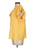 Monsoon 100% Viscose Yellow Short Sleeve Blouse Size L - photo 5