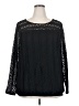 Lane Bryant Black Long Sleeve Blouse Size 18 - 20 Plus - photo 1