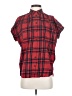 Madewell 100% Cotton Plaid Red Short Sleeve Button-Down Shirt Size XS - photo 1