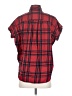 Madewell 100% Cotton Plaid Red Short Sleeve Button-Down Shirt Size XS - photo 2