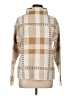 By Design 100% Acrylic Plaid Tan Turtleneck Sweater Size L - photo 1