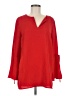 Preston & York 100% Polyester Red Long Sleeve Blouse Size M - photo 1
