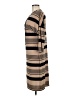 Madison Leigh Stripes Tan Casual Dress Size 8 - photo 5