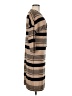Madison Leigh Stripes Tan Casual Dress Size 8 - photo 4