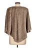 Black Rivet 100% Polyester Brown Poncho Size Lg - XL Petite - photo 2