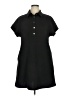 Unbranded Solid Black Casual Dress Size XL - photo 1