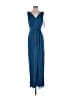 Thread Bridesmaid 100% Polyester Blue Cocktail Dress Size 2 - photo 1