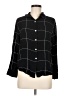 Mod Boutique 100% Rayon Plaid Black 3/4 Sleeve Button-Down Shirt Size M - photo 1