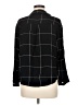 Mod Boutique 100% Rayon Plaid Black 3/4 Sleeve Button-Down Shirt Size M - photo 2