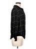 Mod Boutique 100% Rayon Plaid Black 3/4 Sleeve Button-Down Shirt Size M - photo 4
