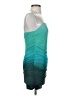 Assorted Brands 100% Polyester Color Block Teal Cocktail Dress Size S (estimated) - photo 4