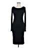 Leith Solid Black Casual Dress Size M - photo 1