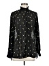 CAbi 100% Polyester Stars Black Long Sleeve Blouse Size M - photo 1