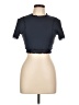 Unbranded Black Blue Short Sleeve Top Size L - photo 1