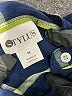 Stylus 100% Rayon Plaid Blue Long Sleeve Button-Down Shirt Size M - photo 7