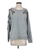 Deletta 100% Cotton Silver Sweatshirt Size XS - photo 1