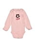Carter's Pink Long Sleeve Onesie Size Newborn - photo 1