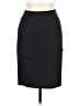 T.M. Lewin Solid Black Wool Skirt Size 6 - photo 1