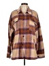 Unbranded 100% Polyester Plaid Brown Orange Jacket Size L - photo 1