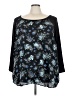 Torrid Black 3/4 Sleeve Blouse Size 5X Plus (5) - photo 1