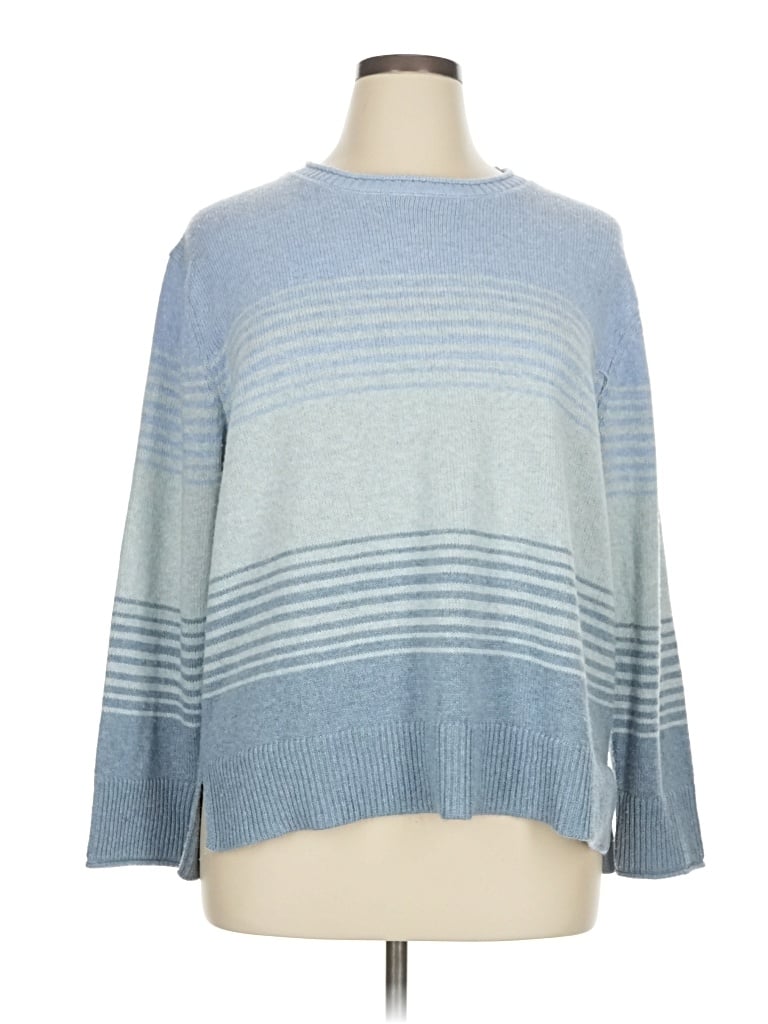 Pre-owned Ella Moss Pullover Sweater In Blue