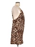 Polly Animal Print Brown Cocktail Dress Size 10 - photo 4