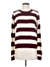 Forever 21 100% Acrylic Stripes Burgundy Pullover Sweater Size S - photo 1