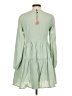 Assorted Brands Solid Green Casual Dress Size XS - photo 2